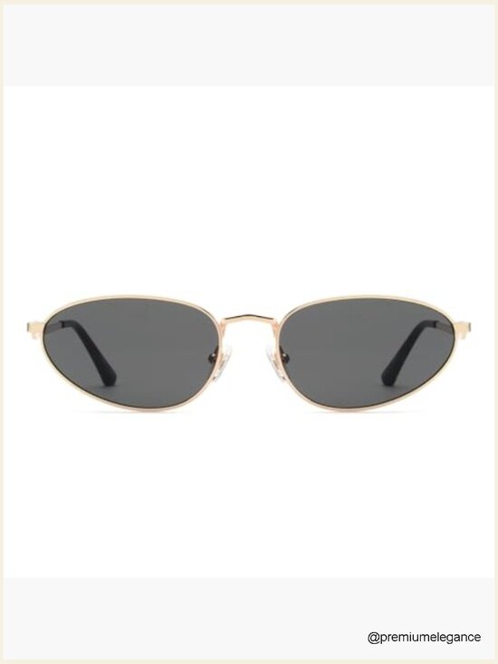 Oversized Retro Oval Sunglasses UV400 Protection Trendy Y2K Cat Eye Design main image 6